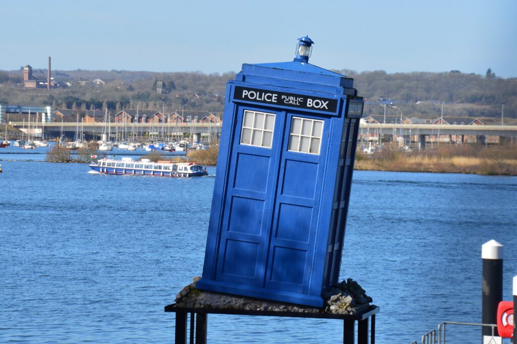 Doctor Who TARDIS pictured in Cardiff Bay