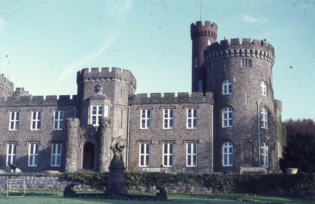 An old photograph of Cyfarthfa Castle near Merthyr.