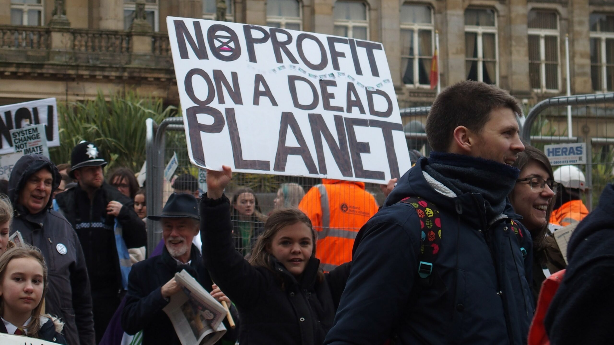 UK Protestor. Climate Crisis