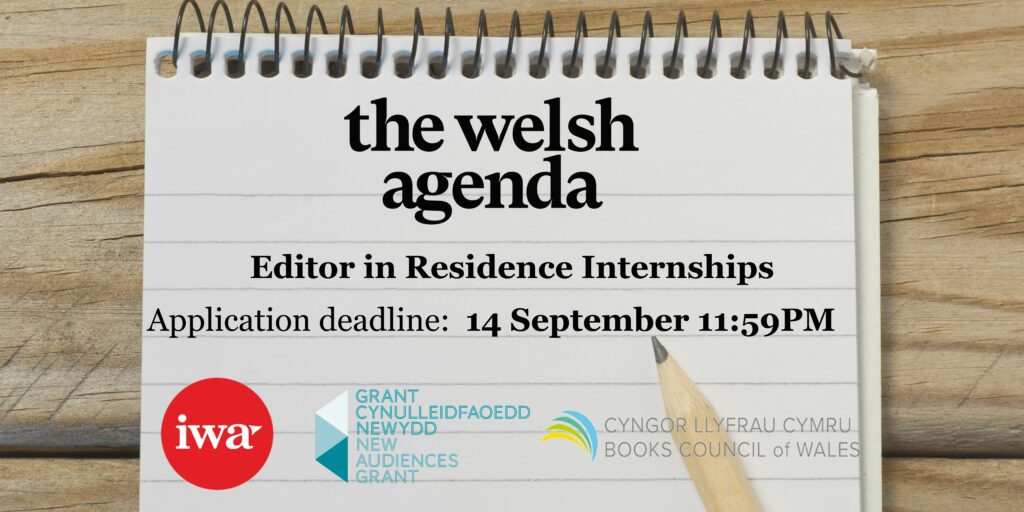 The banner for the welsh agenda's editorial internships
