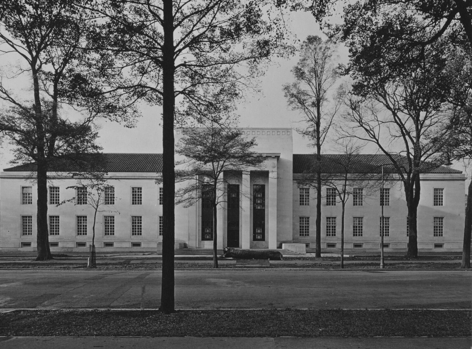 An archival image of the Temple of Peace.