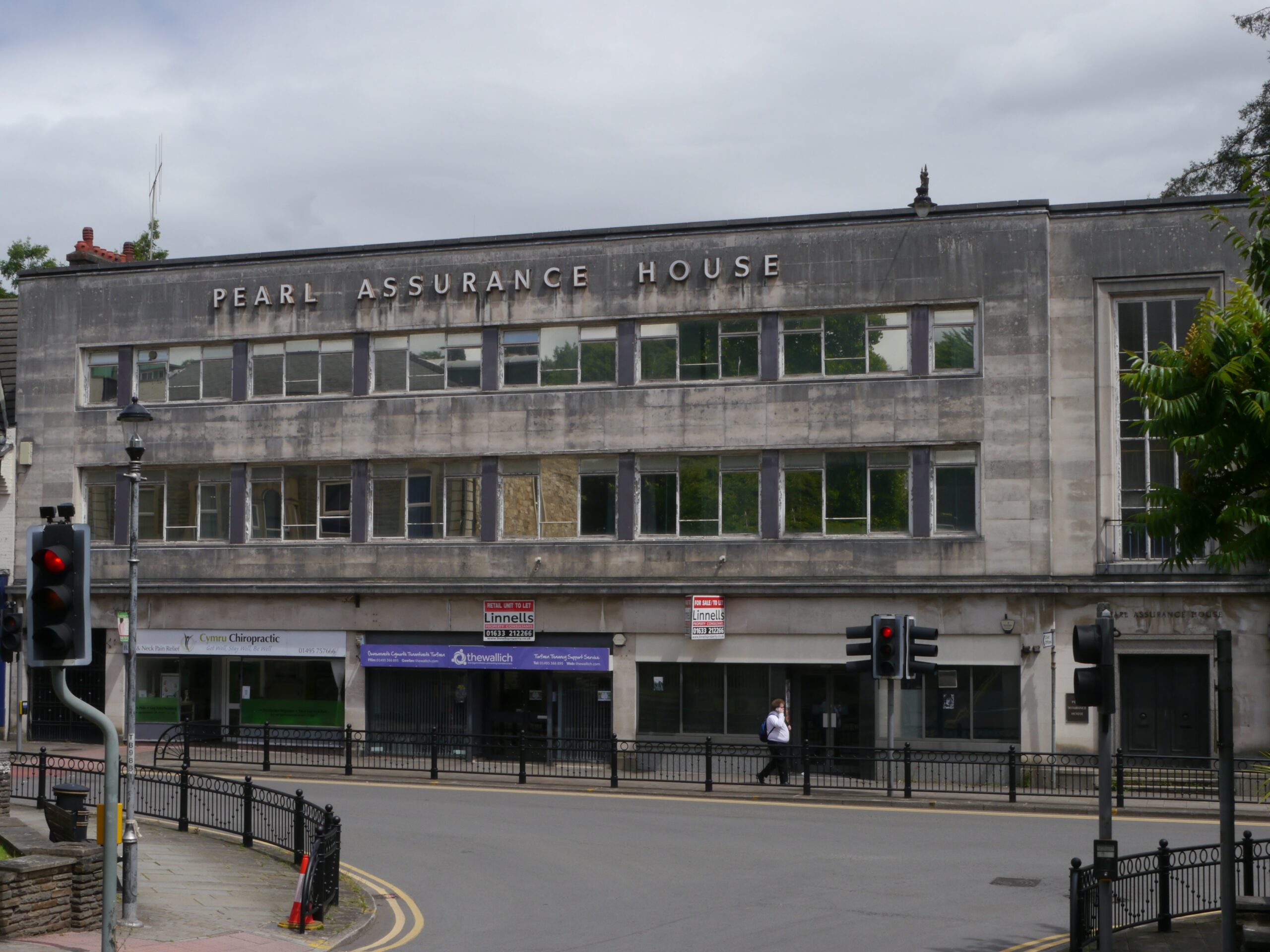 A picture of Pontypool's town-centre, currently the object of placemaking projects.