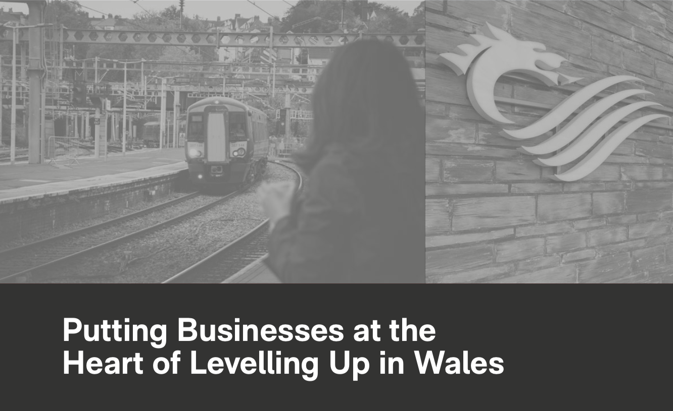The cover of the IWA's new report, Putting Businesses at the Heart of Levelling Up.