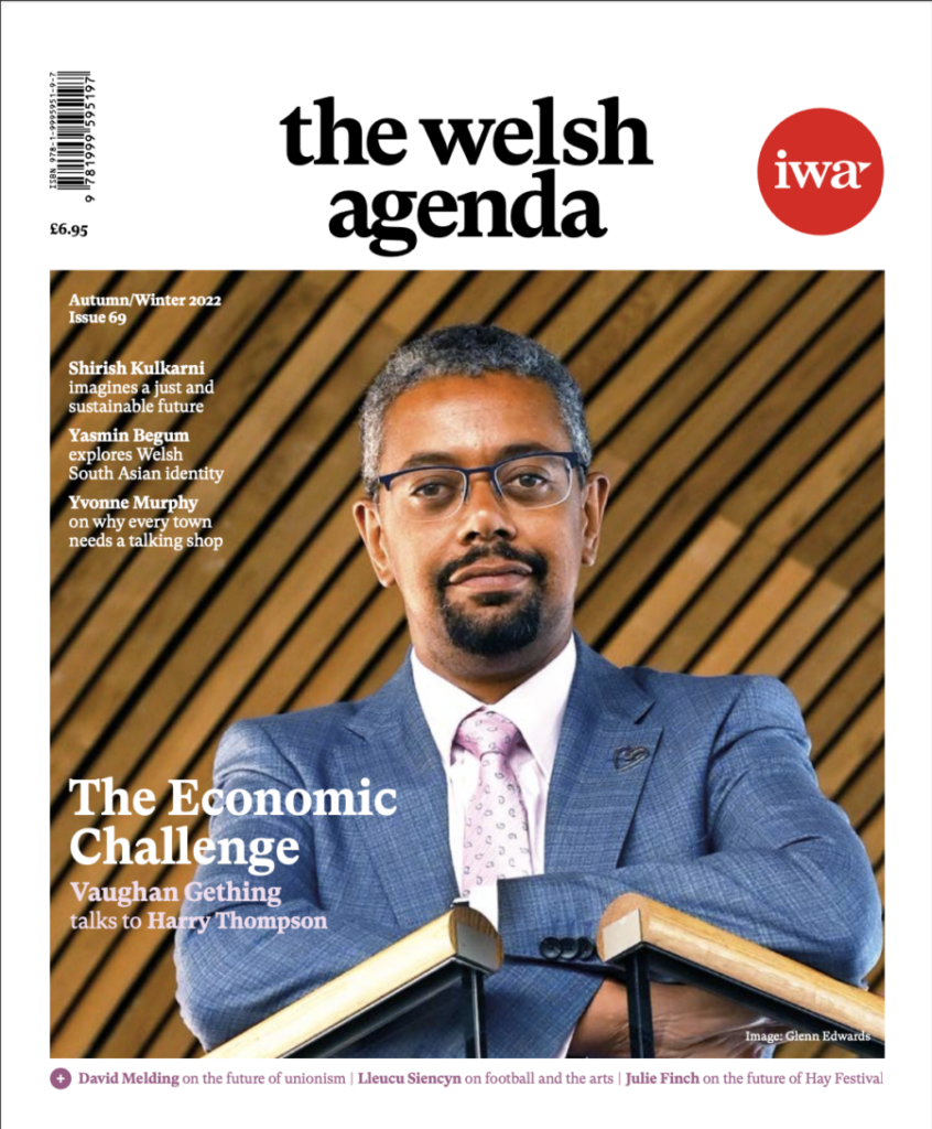 The cover of issue 69 of the welsh agenda in print