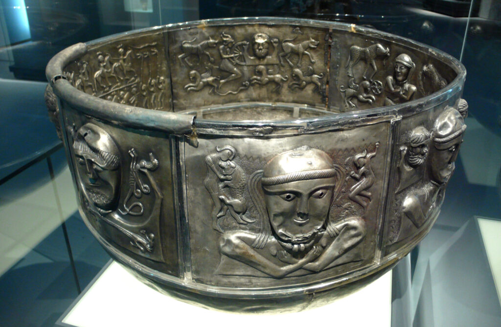 The Gundestrup Cauldron; exterior plates - Gundestrup, Denmark.