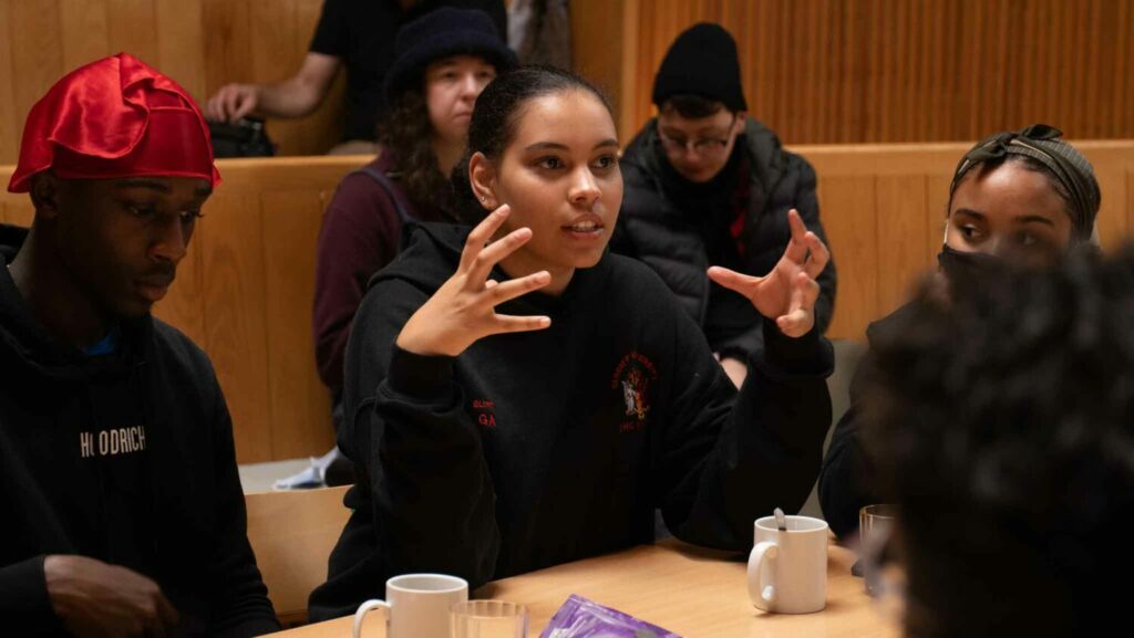 A world building session at the Centre for Alternative Technology, where participants could imagine alternative futures.